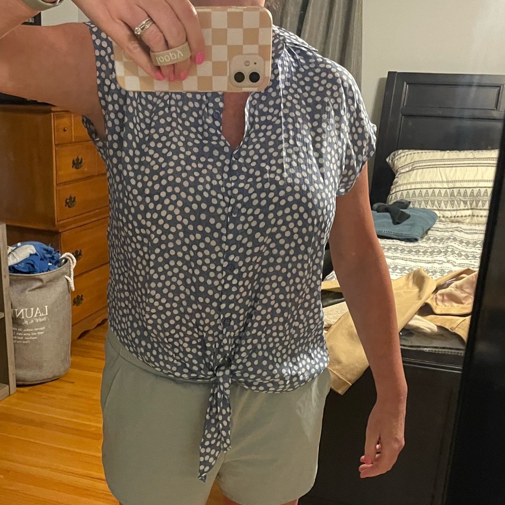 TJ Maxx tie front top!